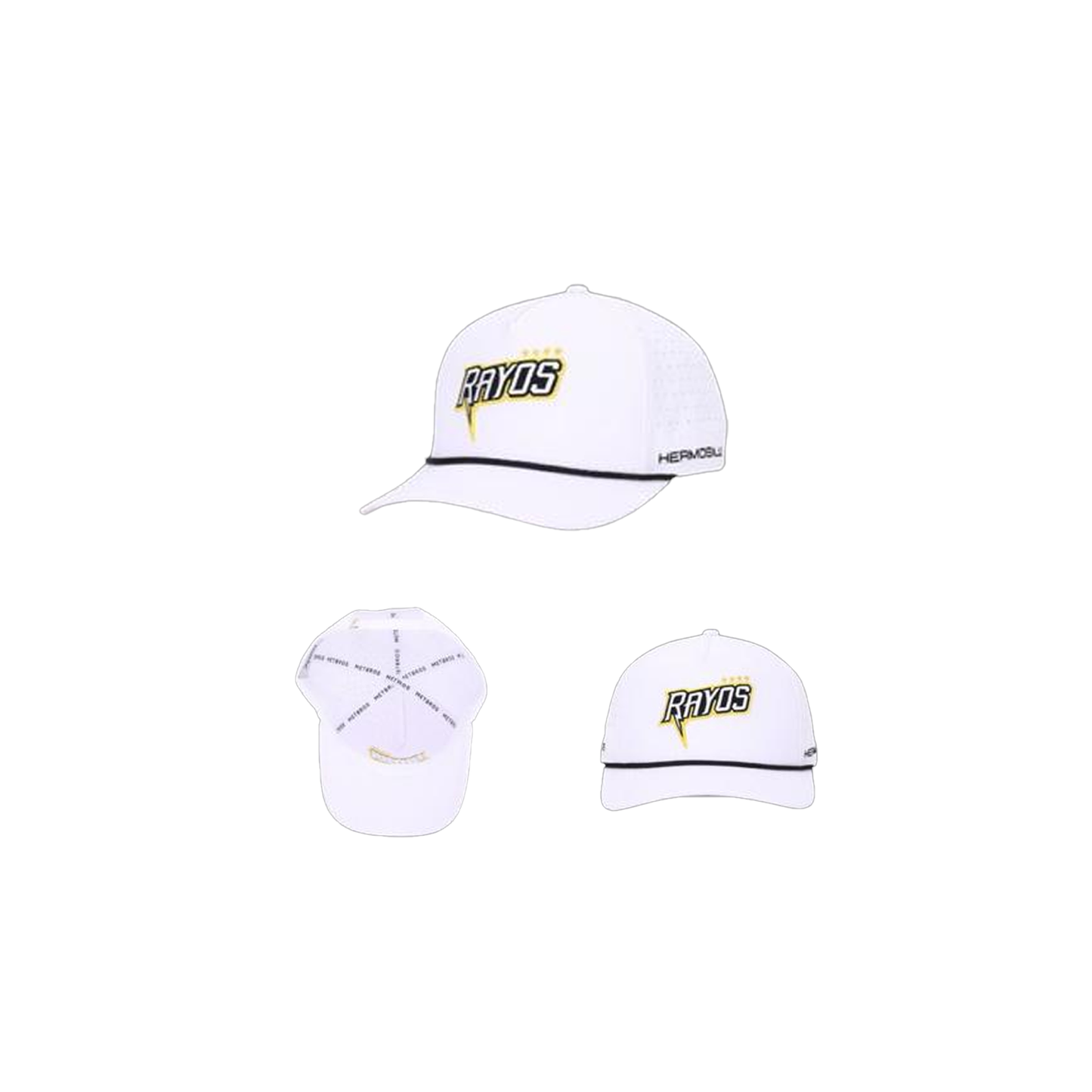 RAYOS GORRA + METBROS BLANCA